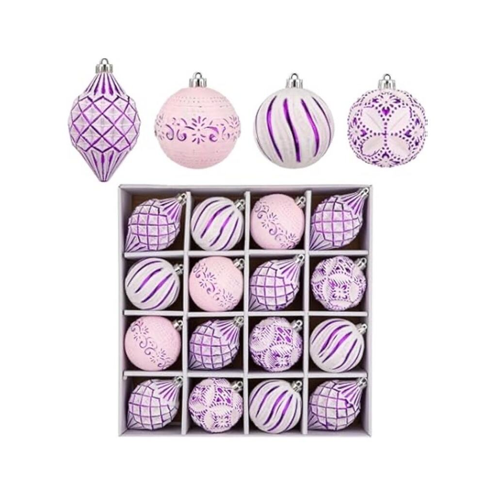 Set of 16 gorgeous Christmas tree ornaments